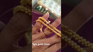 1gm gold chain dailywear waterproof #gold #goldaccessories #jewellery #chai #chainjewelry