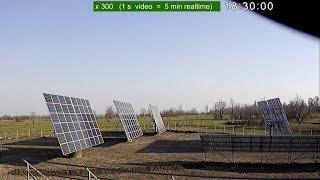 Timelapse: Solar Trackers work with ECU "SONYAH"