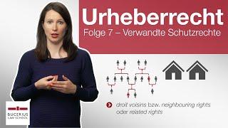 Verwandte Schutzrecht | Urheberrecht | Folge 7 (Prof. Dr. Kuschel)