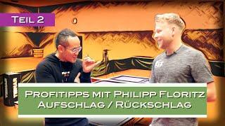 Pro Tips: Table tennis tips on service and return by Philipp Floritz PART 2 (eng subs)