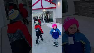 About to go inside! Field trip Day at Santa clause house in North Pole Alaska #Lermaschildcare
