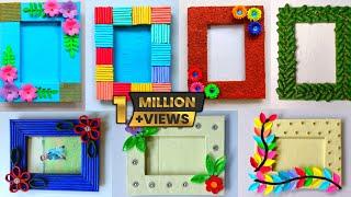 7 Easy and quick Photo frame Making ideas | Beautiful handmade Photo frames for Wall |