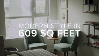 How to Style a 609 Square Foot Modern Apartment