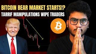 TARRIFS WIPE OUT TRRADERS BULL MARKET OVER ALREADY? | Bitcoin's next move - Crypto Market Upadte