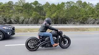 Indian Scout Bobber Riding Video