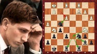 Amazing Chess Game: Samuel Reshevsky vs Bobby Fischer :(1961) Los Angeles: Queen's Gambit Declined