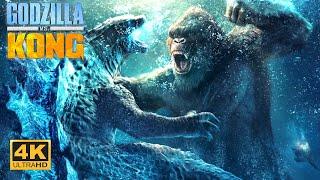 Godzilla vs Kong - First Fight Scene Ocean Battle - Movie CLIP 4K