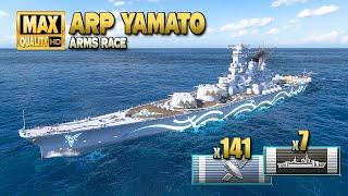 Battleship "ARP Yamato" on map Hotspot - World of Warships