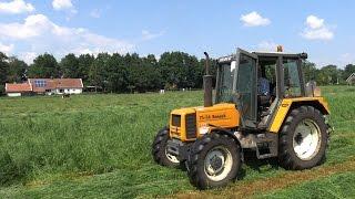 Maaien met Renault TX 75-34 en Krone AM 283 S Easy-Cut (2016)