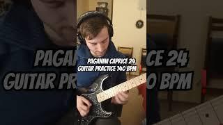 Paganini caprice 24, practice  140 BPM  #paganini #caprice #guitarshred #guitarshredding #tabs