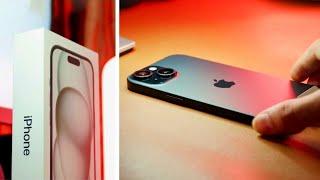 iPhone 15 Unboxing + First Impressions! (Black, 128GB)