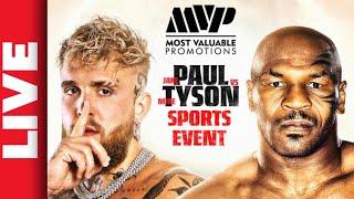  JAKE PAUL vs MIKE TYSON Live Stream + TAYLOR vs SERRANO Boxing Watch Along (PAUL vs TYSON)