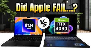 Can a Nvidia Laptop BEAT Apple? RTX 4090 Vs M4 Max MacBook Pro