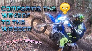 WR450F VS WR250R- IS LESS MORE? Yamaha WR250R, WR450F. Watagan state forest.