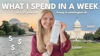 WHAT I SPEND IN A WEEK  as a 23 year old living in washington dc | Charlotte Pratt Vlogmas 2024