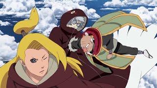 Deidara hace enojar a Onoki - Onoki usa el estilo Particula