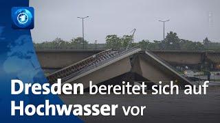 Nach Einsturz der Carolabrücke: Dresden bereitet sich auf Hochwasser vor