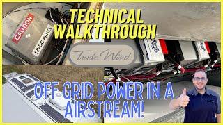 The Off Grid Airstream Travel Trailer - 2024 Airstream Trade Wind 25FB Technical Walkthrough