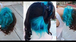 Teal Blue Hair Tutorial (FreddysVibes)