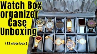 watch box organizer case complete unboxing review | LEDO Watch Case | how can you store watches ?