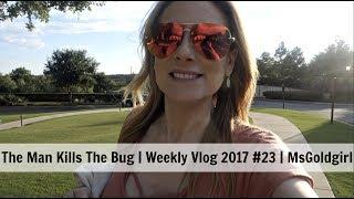 The Man Kills The Bug | Weekly Vlog 2017 #23 | MsGoldgirl