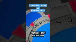 Comparing the Creality Hi Combo against the Bambu A1 - Multicolor Stargate Prints #3dprinting