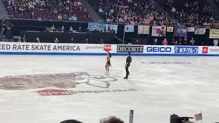 Jessica Calalang and Brian Johnson. Skate America 2021