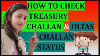 HOW TO CHECK TREASURY CHALLAN STATUS & THROUGH OLTAS?