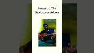 Europe  - The final  countdown - Easy Guitar Tabs Cover #shorts #guitar #europe #youtubeshorts