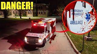 IF YOU SEE BLOOD ON AN AMBULANCE, RUN! (GET HELP!)