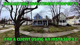 Evaluating/Previewing Ohio investment property for a client with an Insta360 X3 camera