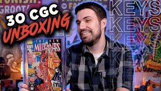 HUGE UNBOXING! 30 CGC Graded Comics - Full of Keys