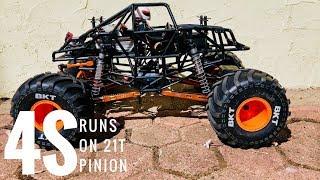 Modified SMT10 MaxD RC Monster Truck on 4S