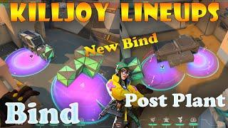 Top 15 New Bind Killjoy Post Plant Lineups | Killjoy Lineups Bind | KJ Setups Bind