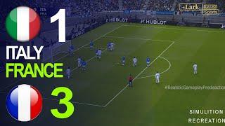 ITALY 1-3 FRANCE • Highlights • UEFA Nations League 2024 | Simulation/Recreation