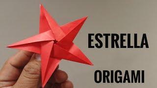 COMO hacer una ESTRELLA de 5 puntas tutorial paso a paso / how to fold a paper star ⭐⭐⭐