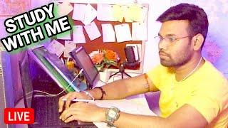 STUDY WITH ME LIVE INDIA UPSC | 15 HOURS , Chill Work With Me, Rain Sounds, Pomodoro Timer