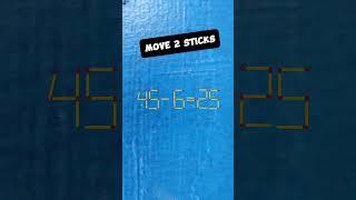 Move 2 sticks #quiz #math #puzzle