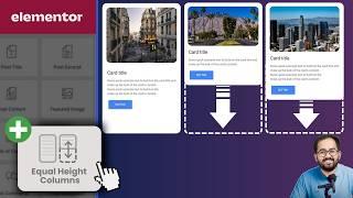 Elementor - Equal Height Columns (ONE CLICK)