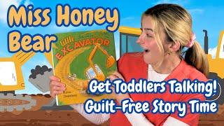 Speech Therapist Reads "Little Excavator" | Early Language Skills | Read Aloud