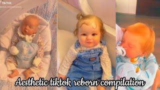 Aesthetic reborn tiktok compilation ️FAKE BABY️ not my tiktok️