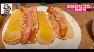 Hot Dog Soße Selbermachen und anschließend die Hot Dogs belegen und verspeisen #rezept #hotdogs #4k