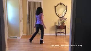 Side Rock Cross (aka Rock & Cross) - How To Do a Side Rock Cross - Line Dance