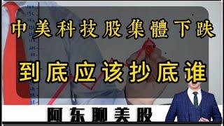 中美科技股集体下跌，短期到底应该抄底谁？全网最客观分析奉上！美股|中国科技股|中概股|NVDA|BABA|SQQQ|MSTR|HIMS|TEM|