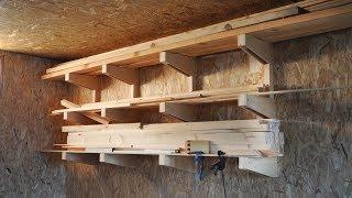 Деревянный стеллаж в мастерскую | DIY Workshop wooden shelving