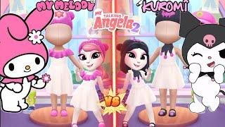 My talking Angela 2 | Kuromi VS My Melody | New Update | cosplay