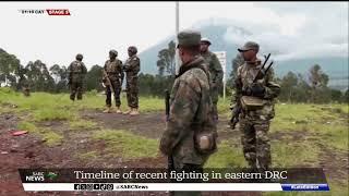 Timeline of recent fighting in eastern DRC