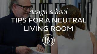 Create a Neutral Backdrop | Design School