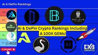  Top AI & DePin Cryptos Ranked: Uncover the SECRET 100x Ai GEM You Can’t Miss! 