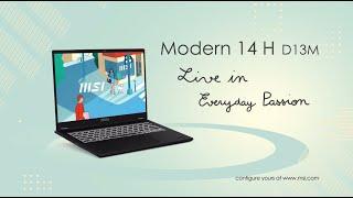 Modern 14 H D13M - Live in Everyday Passion | MSI